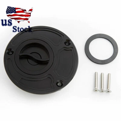 Крышка топливного газа с ЧПУ черная для мотоциклов Honda CB600F CBR1100XX VTR1000F CBR954RR - Изображение 1 из 4