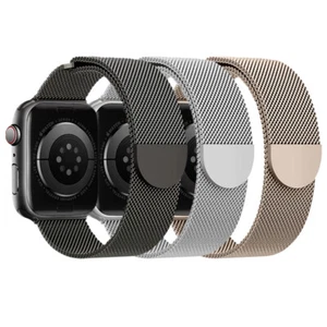 Milanese Loop Band iWatch Strap For Apple Watch Ultra 10 9 8 7 6 5 SE 38mm-49mm - Picture 1 of 23
