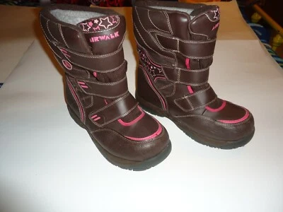 (1) Par de botas AIRWALK marrón y rosa para niña con aislamiento termolita - talla 3 Foto 1 de 4