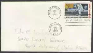 US. C76. Apollo 12 Lunar Module landed on the Moon FDC w/Moon Landing Postmarked - Picture 1 of 1