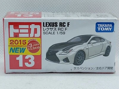 Tomica Red Box No.13 White Lexus RC F with Japan sticker  FACTORY SEALED - Image 1 of 4