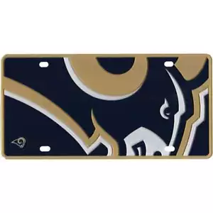 St. Louis Rams Full Color Mega Inlay License Plate - Picture 1 of 1