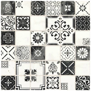 AMERICAN OLEAN Genuine Stone 12x12-in Glazed Moroccan Mosaic Wall Tile 58 Ct NEW - Picture 1 of 8