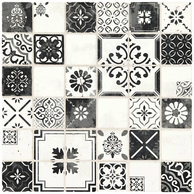 Azulejo de pared de mosaico marroquí esmaltado de piedra genuina AMERICAN OLEAN 58 quilates NUEVO Foto 1 de 4