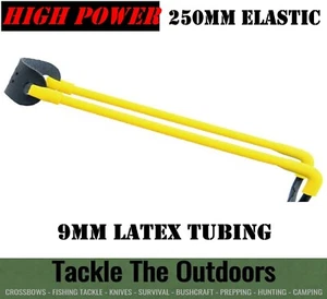 High Power Slingshot Catapult Tubular Elastic Black Widow Strike 9 Power Band UK - Picture 1 of 4