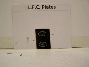 LFC GCR/LNER Gorton Works Plates black 10mm Scale - Picture 1 of 1
