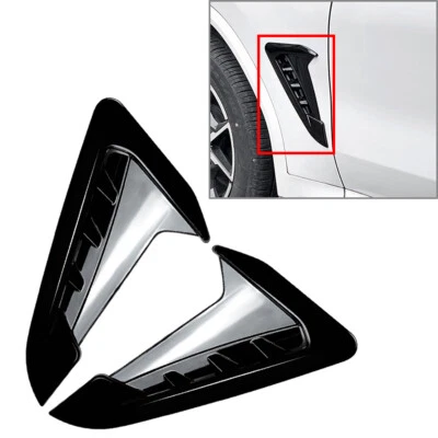Front Side Fender Air Outlet Cover Trim For BMW X3 X4 G01 G02 2018+ Black Foto 1 de 4