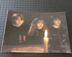 Harry Potter 2001  Sorcerer’s Stone  Harry, Hermione, Ron, Candlelight Postcard - Bild 1 von 4