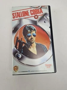Cobra VHS PAL Video Sylvester Stallone Warner 1986 Cert 18 - Picture 1 of 3
