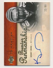 2007 Upper Deck Premier Penmanship Autographs Gold #PPKI Kenny Irons /99