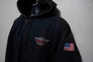Vintage Snap On Tools XL amerikanische Flagge Kapuze isoliert Canvas Arbeitsjacke o3 - Bild 1 von 13