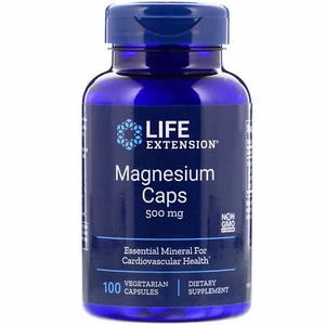 Life Extension, Magnesiumkappen, 500 mg, 100 pflanzliche Kappen - Bild 1 von 1