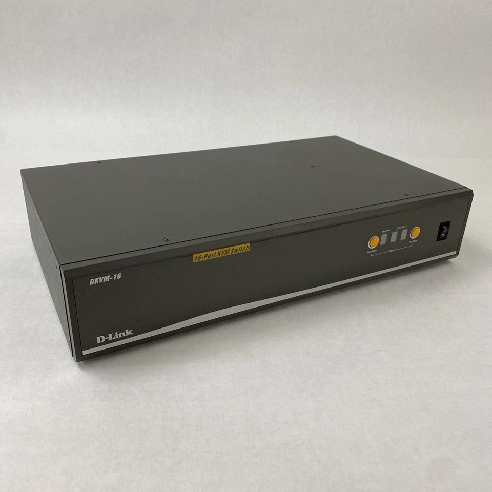 D-Link DKVM-16 PS/2 16-Port KVM Keyboard Video Mouse Switch - Image 1 of 4