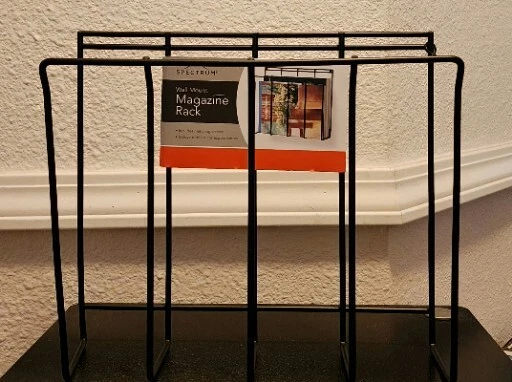 Wall Mount Bathroom Magazine Rack Holder Newspaper Book Organizer - Image 1 of 1