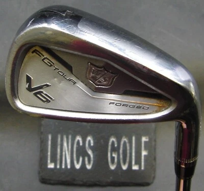 Wilson Staff FG Tour V6 7 Iron Stiff Steel Shaft Lamkin Grip - Image 1 of 4