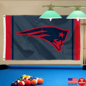 PATRIOTS FLAG 3X5 Man Cave New England USA Tailgating Flags - Picture 1 of 8
