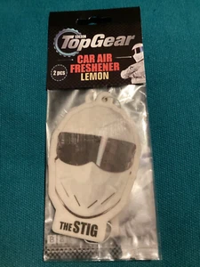 Nuevo ambientador de coche BBC Top Gear The Stig - Paquete de 2 - Fragancia de limón - Imagen 1 de 4