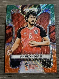 2018 Panini Prizm World Cup Soccer Green Orange Wave #56 Ahmed Hegazi - Picture 1 of 2