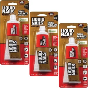 Liquid Nails Waterproof Adhesive 4oz Strong Bond for Wood Metal Brick Stone - Picture 1 of 3