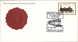 Australia 1979 sobre preestampado apertura oficial de ferrocarril eléctrico, en muy buen estado - Imagen 1 de 1