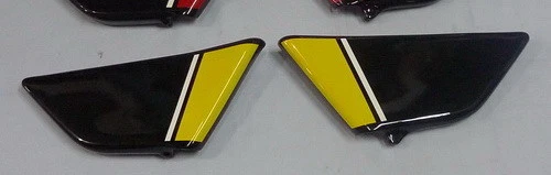 FUNDA HONDA VINTAGE ENDURO XL250 XL350 LADO IZQUIERDO Y DERECHO negro amarillo nueva Foto 1 de 1