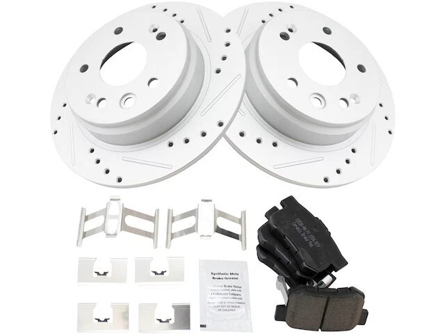 Kit de pastillas de freno y rotor trasero TRQ para Acura TL 1999-2003 32SDYY Foto 1 de 1