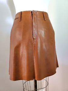 Ralph Lauren Women's Vintage 1990's Real Leather Short Skirt Size 10