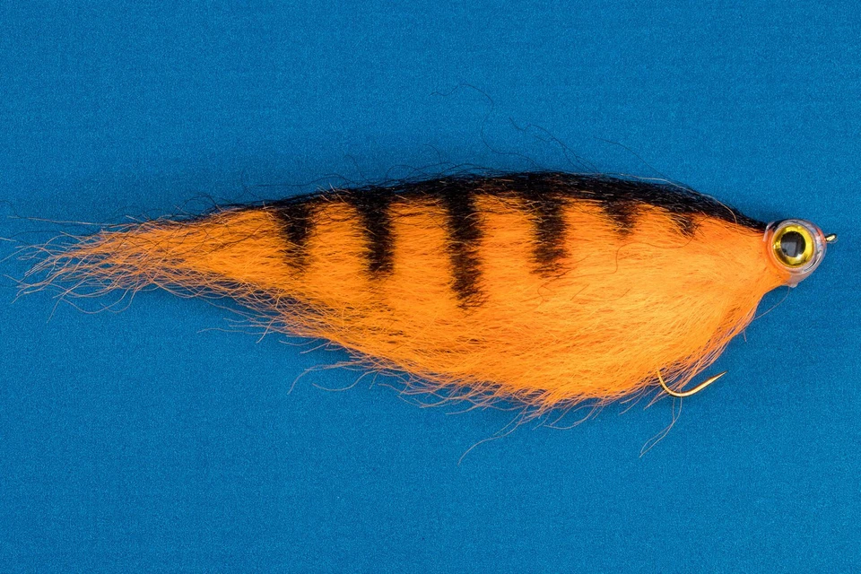 Fliegentom 2916 - Oranger Tiger Hechtstreamer / Pikestreamer - Bild 1 von 1