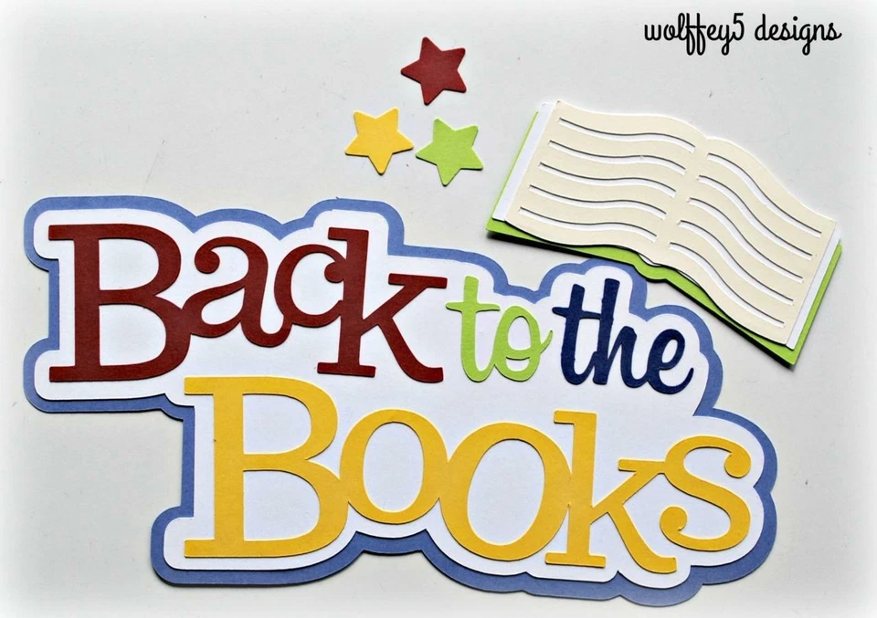 ESCUELA ARTESANAL niño TÍTULO prefabricado papel piezas álbum de recortes troquelado pieza PÁGINA 3D Foto 1 de 1