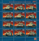 RUSSLAND 2021 Kleinbogen Zusammendruck Panzer; T-34-76, T-54, T-72 B3, T-90M