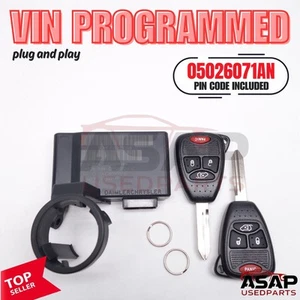 🌶️ VIN PROGRAMMED PLUG & PLAY IMMOBILIZER LIBERTY NITRO WRANGLER 05026071AN 🌶️ - Picture 1 of 10