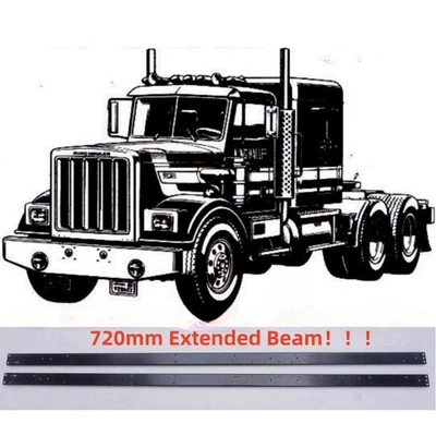 720mm Extended Beam for Tamiya 1/14 RC Truck King Hauler 6×4 56301 56344 Parts - Photo 1/4