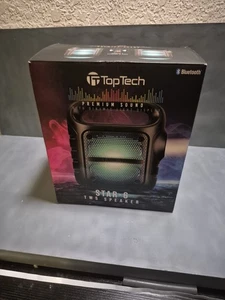 Top Tech Star-6 TWS Bluetooth Speaker Premium Sound W Dynamic Light Display - Picture 1 of 5