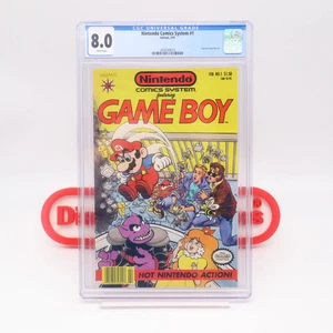 NINTENDO COMICS SYSTEM: GAME BOY #1 - VALIANT 1990 - CGC GRADED 8.0 - Picture 1 of 10
