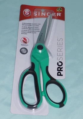 SINGER Sewing SCISSORS Teal Pro Series 8.5" Razor Sharp for Effortless Cutting - Image 1 of 2