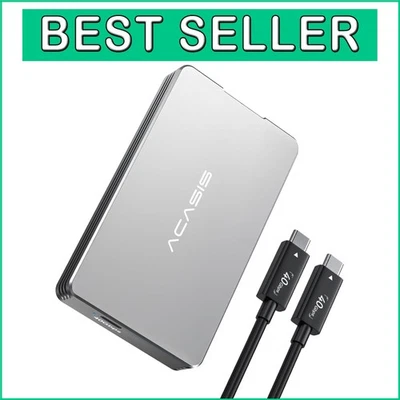 Compact M.2 NVMe SSD Enclosure for 8TB Storage - Plug & Play Convenience - Image 1 of 4