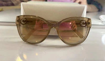 Michael Kors 3097R1 Tabitha Taupe Glitter Sunglasses ￼ - Image 1 of 4