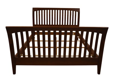 Ethan Allen American Impressions Queen Sleigh Bed Cherry #24-5640-5 #224 - Image 1 of 4
