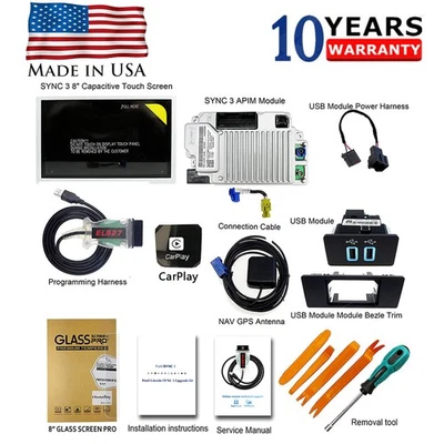 OEM SYNC 2 a SYNC 3 3.4 Actualización Inalámbrica Carplay Apto para Ford Sync3 MAPA EE. UU. Nuevo Foto 1 de 4