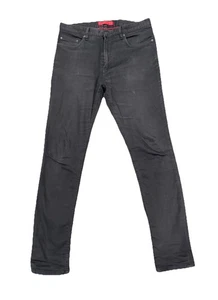 Hugo Boss Jeans Mens 32x32 Black Denim Maine Slim Fit Straight Leg - Picture 1 of 5