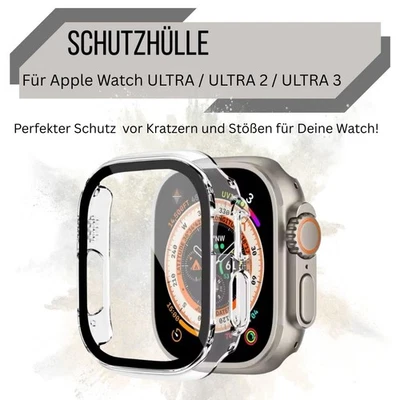 THE5SHOP Case For Apple Watch Ultra 2 / Ultra 3 49mm ✅ Tempered Glass Case Cover Armor Film