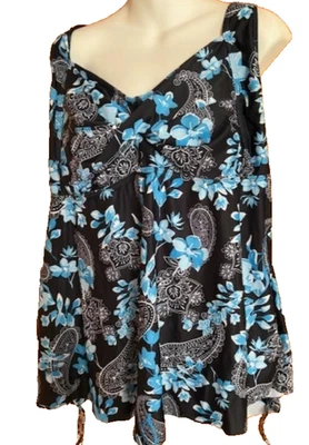 Traje de baño tankini de 1 pieza para mujer talla grande 22W Foto 1 de 3