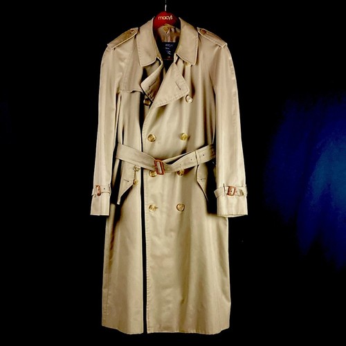 Trench coat Burberry vintage con fodera in lana taglia 40