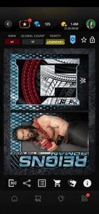 Legendarne rzymskie panowanie w imię 2025 WWE Slam Karta cyfrowa 1/25 LE broszura - Zdjęcie 1 z 3