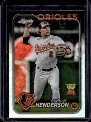 2024 Topps Chrome Logofractor Gunnar Henderson #36 Orioles - Image 1 of 2