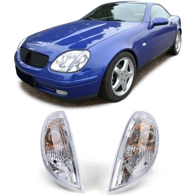 Klarglas Blinker Set mit Leuchtmittel für Mercedes SLK R170 1996-2004 - Bild 1 von 4