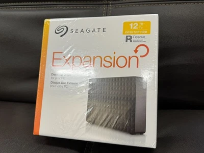 Seagate Expansion 12TB External Hard Drive HDD USB 3.0, New Condition - Unopened - Image 1 of 4