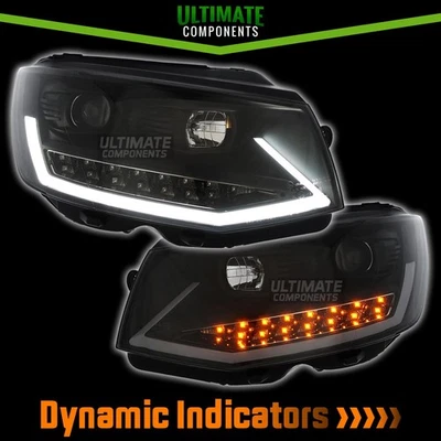 VW Transporter T6 2015-2020 Projector LED DRL Headlights With Dynamic Flashers - Image 1 of 4