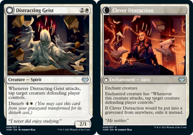 x1 Distracting Geist // Clever Distraction - Innistrad: Crimson Vow - NM - MTG - Image 1 of 1