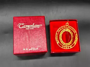 Vintage Tamerlane 24Kt Gold Finish Washington State Cut Out Christmas Ornament - Picture 1 of 10